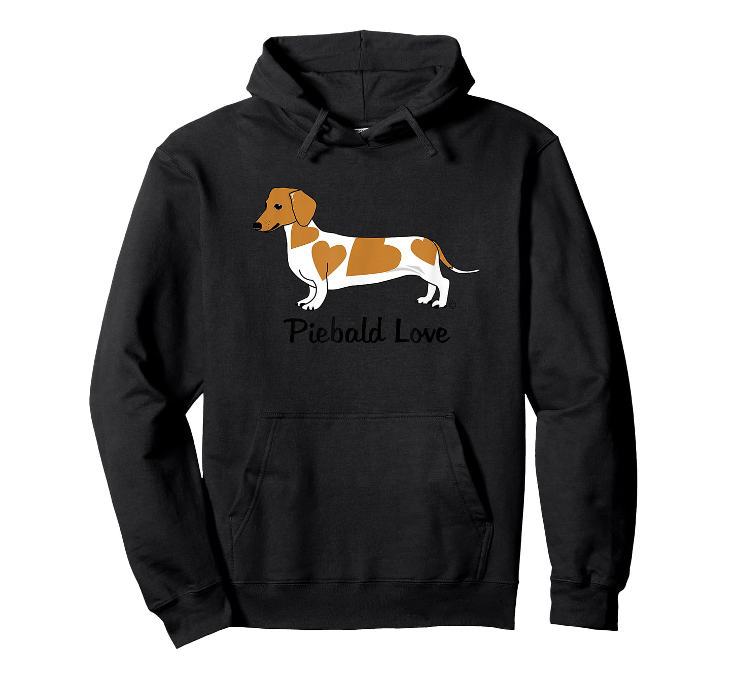 Piebald Love Dachshund T-Shirt (red markings) T-Shirt