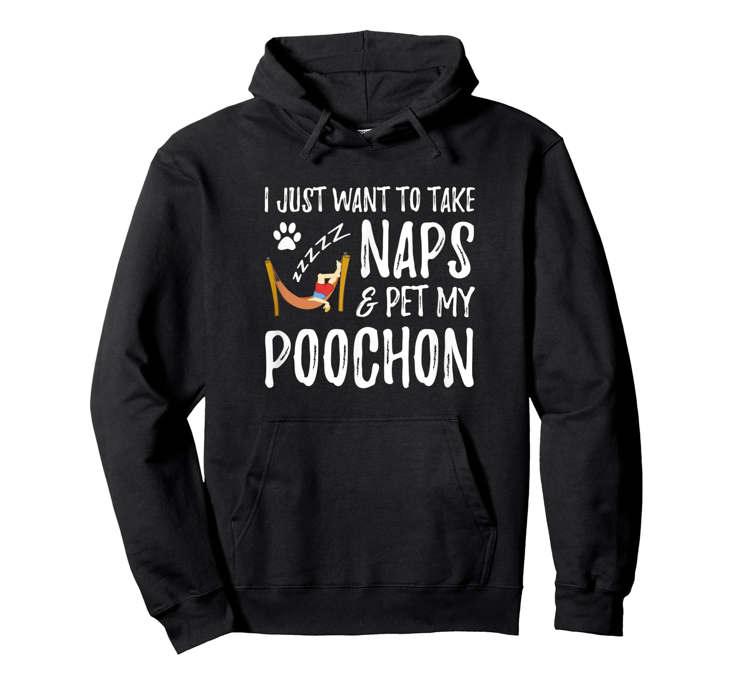 Poochon Mom Nap Funny Dog Mom Gift Idea Men Women T-Shirt