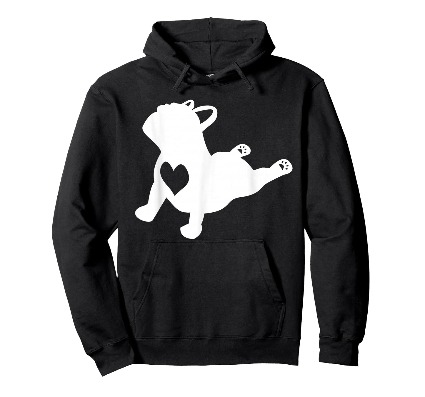 French Bulldog Yoga Pose Shirt with Love Heart French Gift T-Shirt