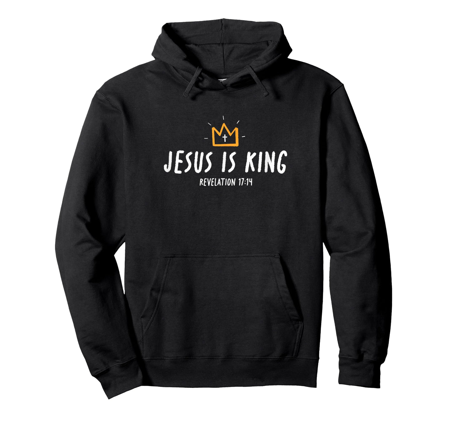 Jesus is King, Christ is King, King of Kings Lord of Lords T-Shirt, Small, Black