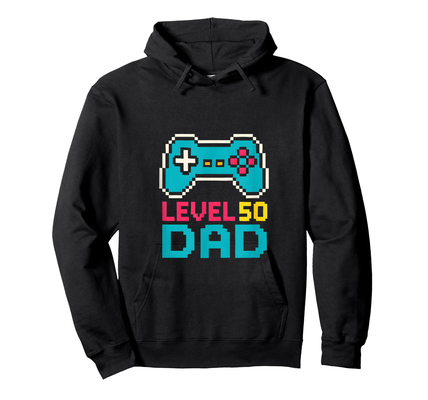 Level 50 Dad Gaming Console Lover Retro Gamer Design T-Shirt