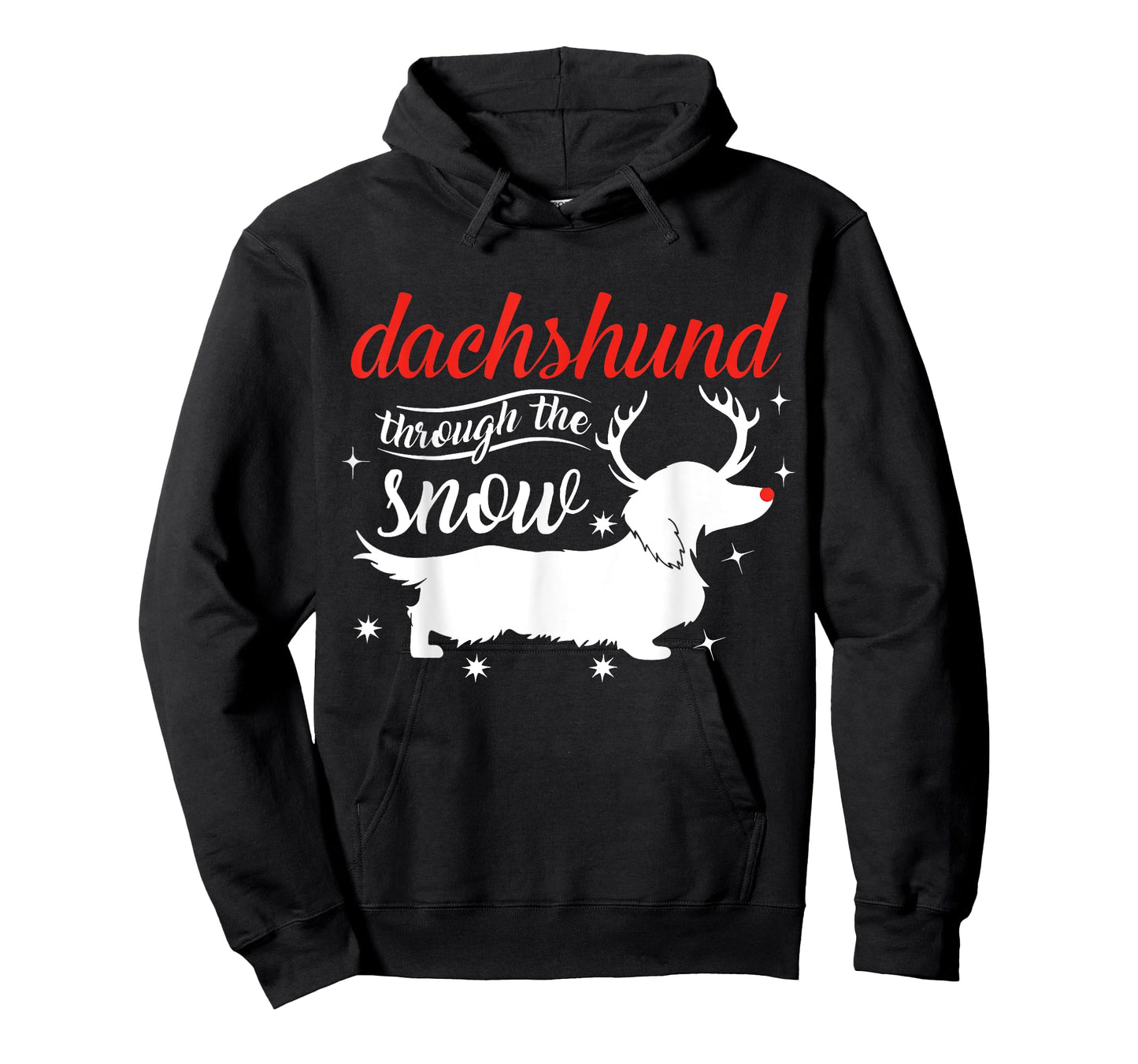 Dachshund Dog Through the Snow Weiner Dachshund T-Shirt