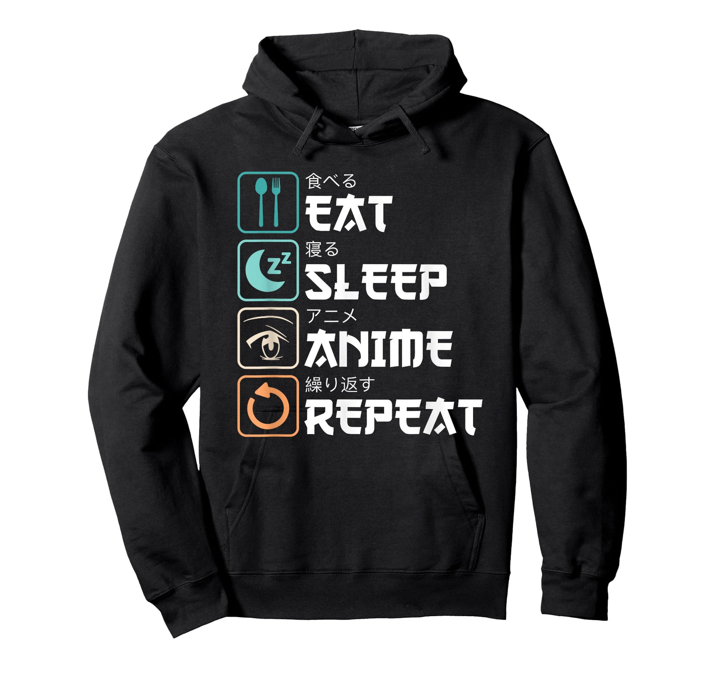 Eat Sleep Anime Repeat Anime Otaku Manga Anime Men Boys Kids T-Shirt
