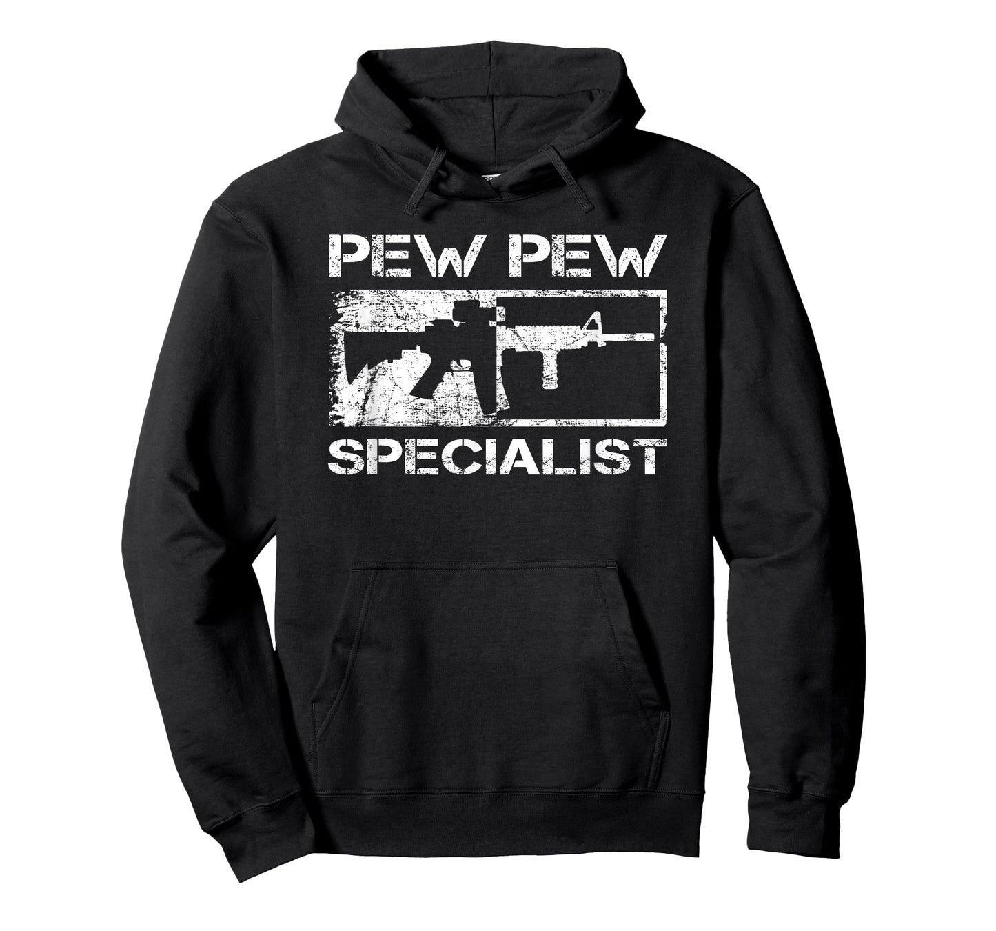 Pew Pew Specialist / Pro Gun 5.56 AR15 Rifle M4 Funny Gun T-Shirt