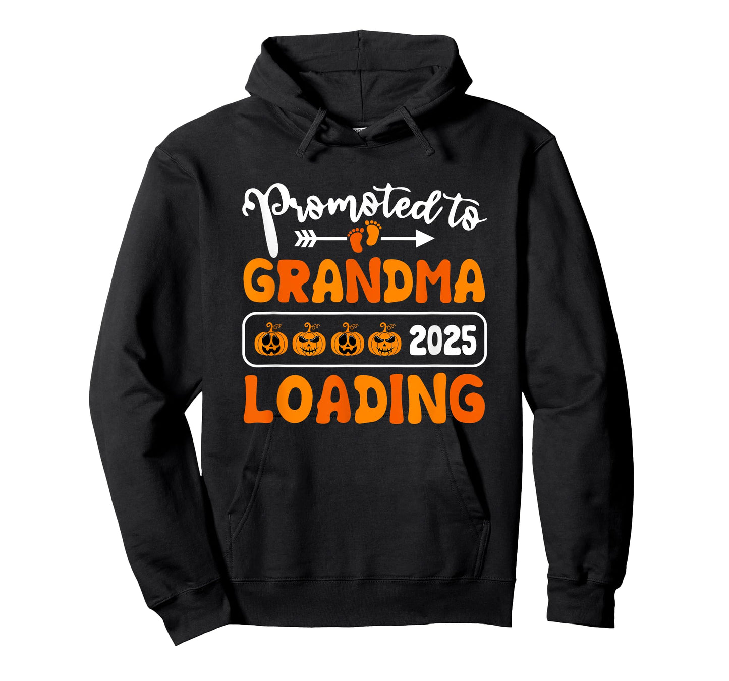 Promoted to Grandma 2025 Loading Pumpkin Halloween T-Shirt