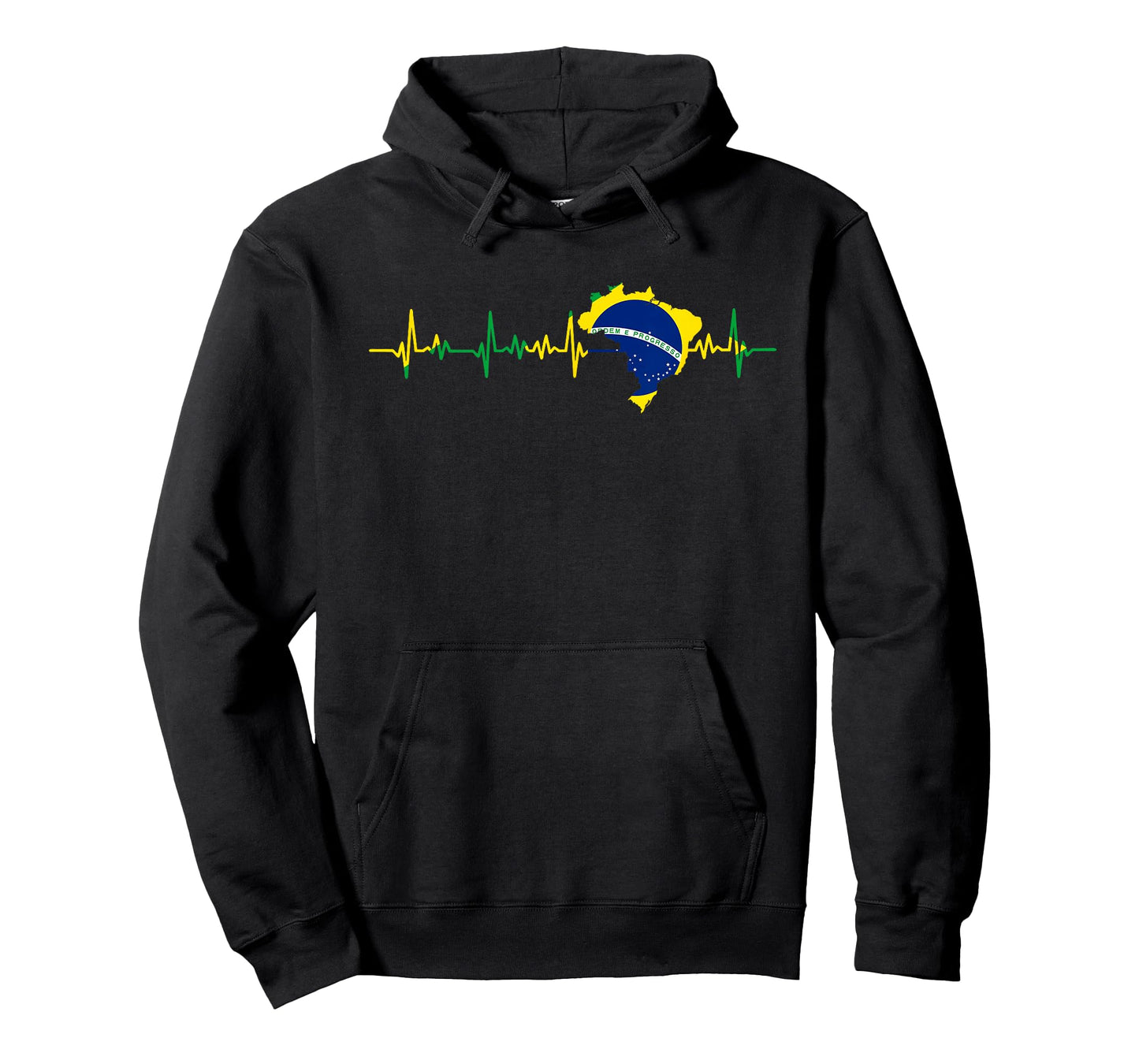 Brazil Flag Gift Heartbeat T-Shirt