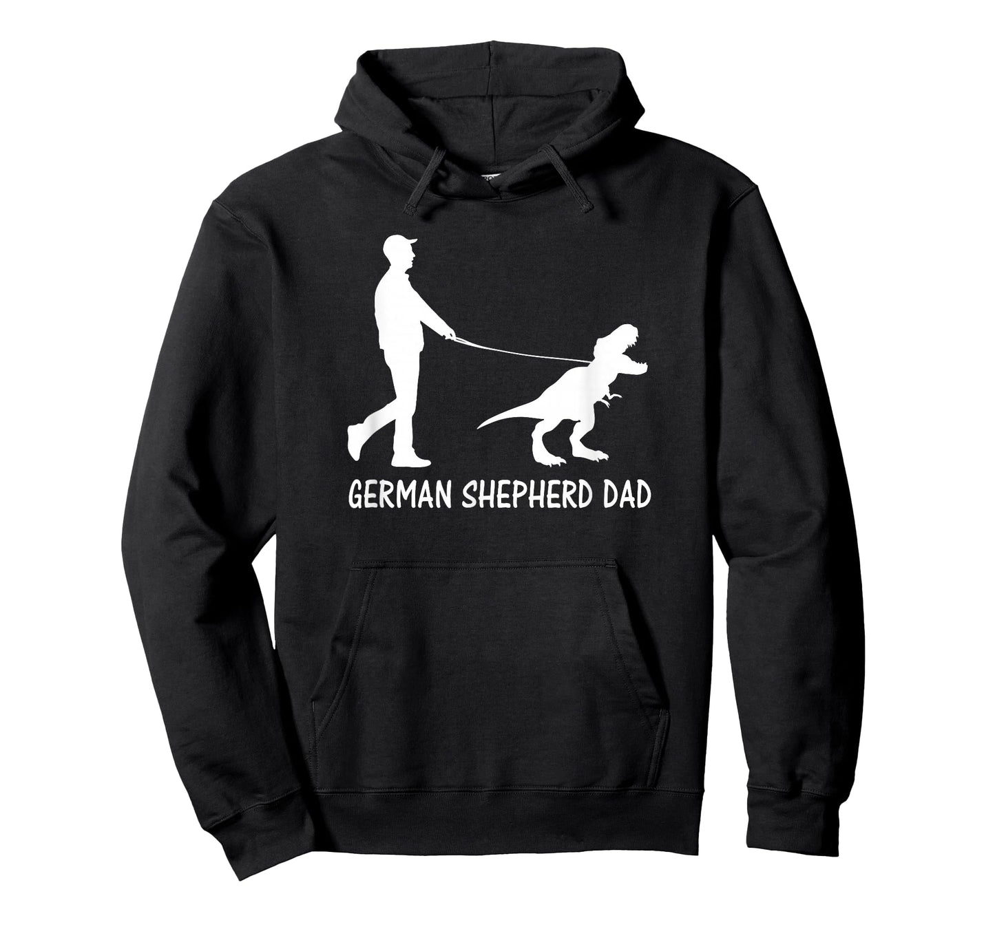 German Shepherd Dad Dinosaur GSD Owners Funny Father's Day T-Shirt