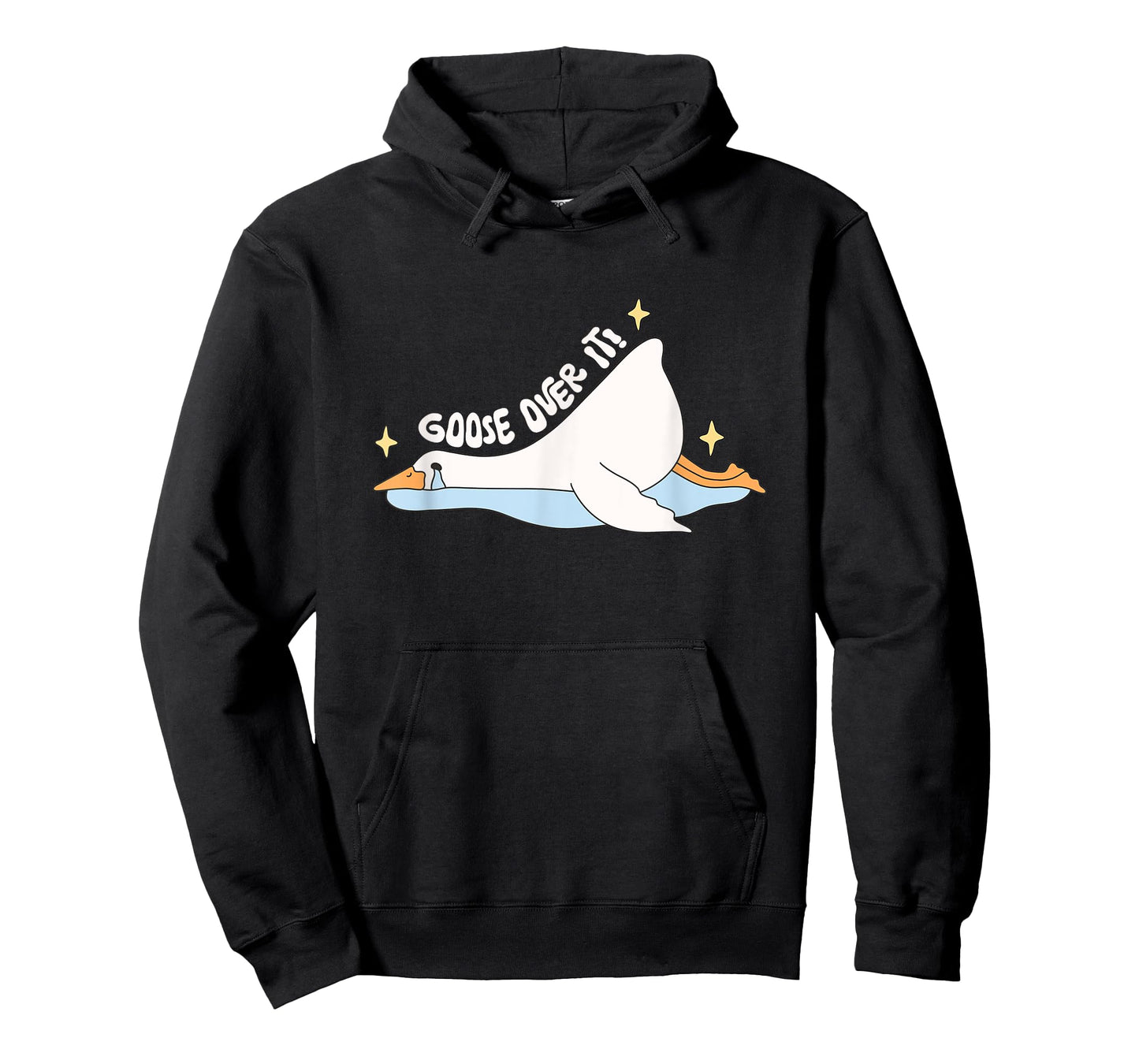 Funny Lazy Goose Over It Shirt Cute Crying Bird Humor Animal T-Shirt