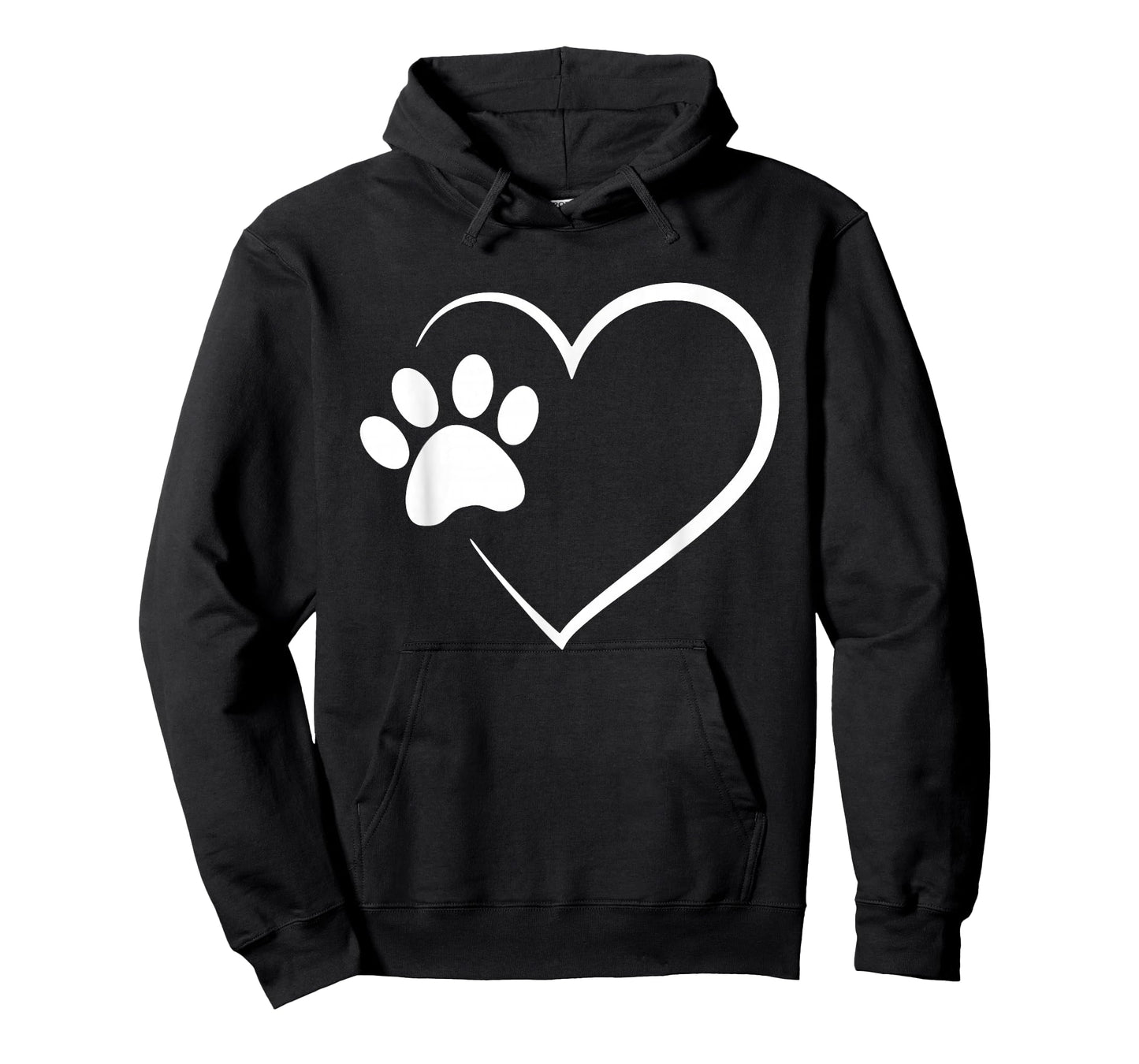 Dog Paw Heart - Dog Lover Gift for Dog Moms T-Shirt