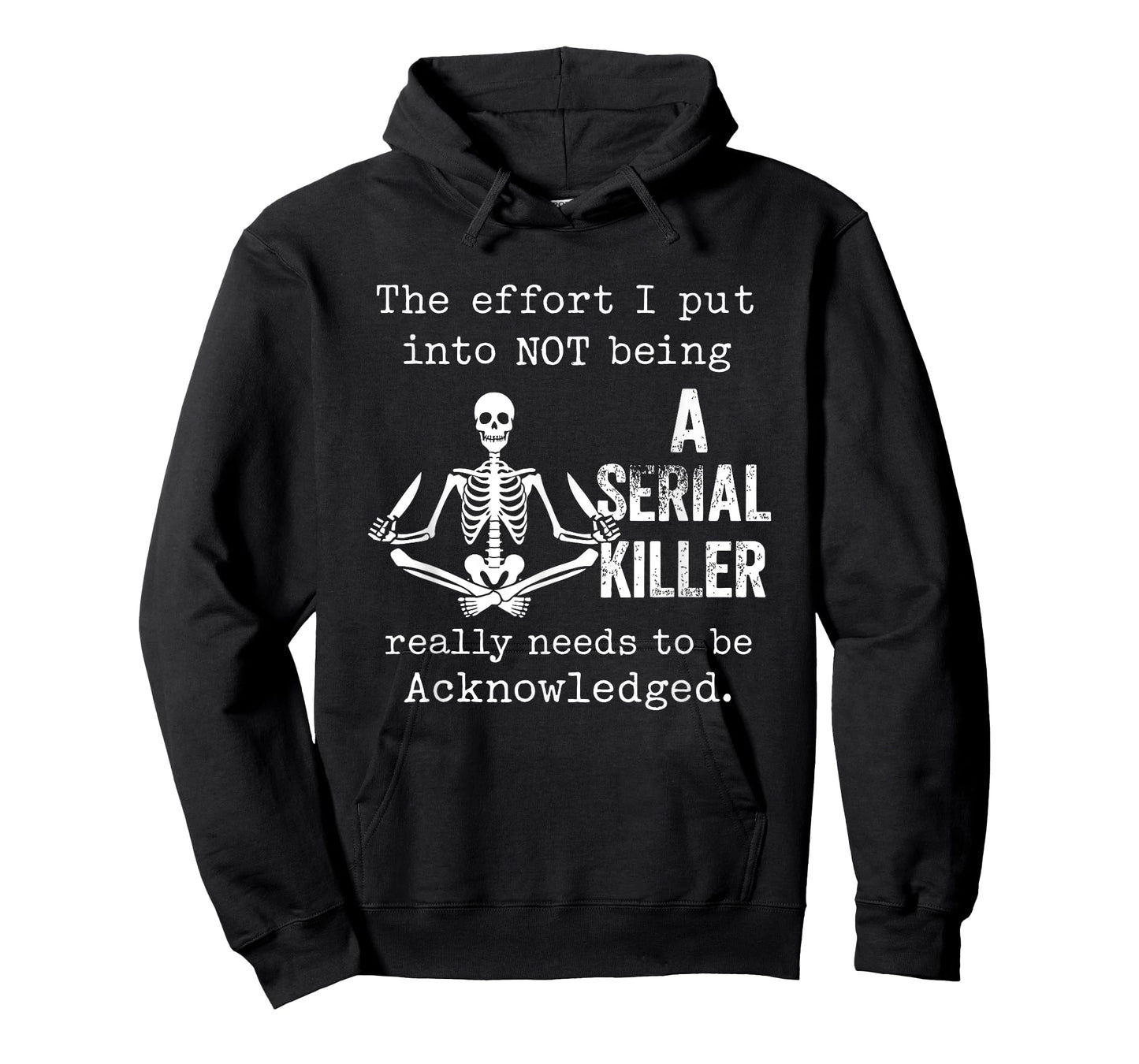 Effort to Stay Calm Dark Humor Skeleton Patience Meme T-Shirt