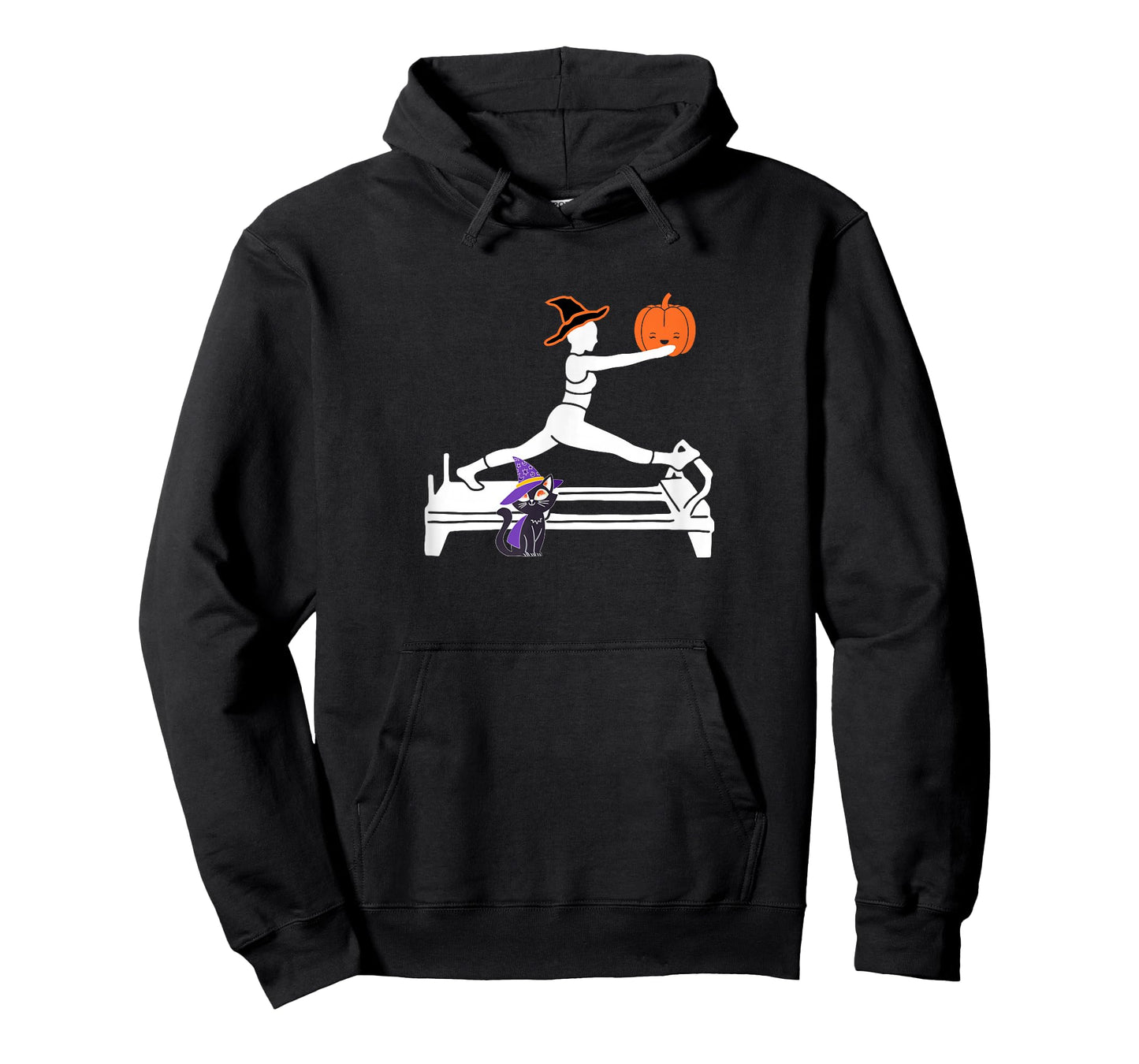Funny Reformer Pilates with Pumpkin cat Halloween T-Shirt