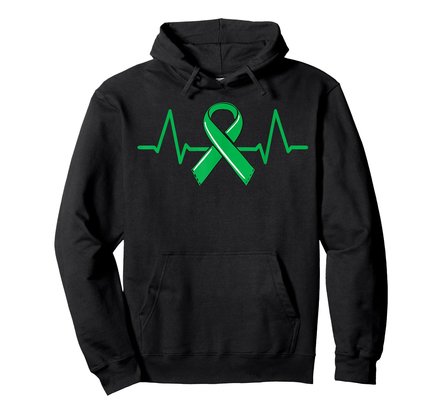 Kidney Donor Heartbeat Tee Organ Green Ribbon Awareness T-Shirt
