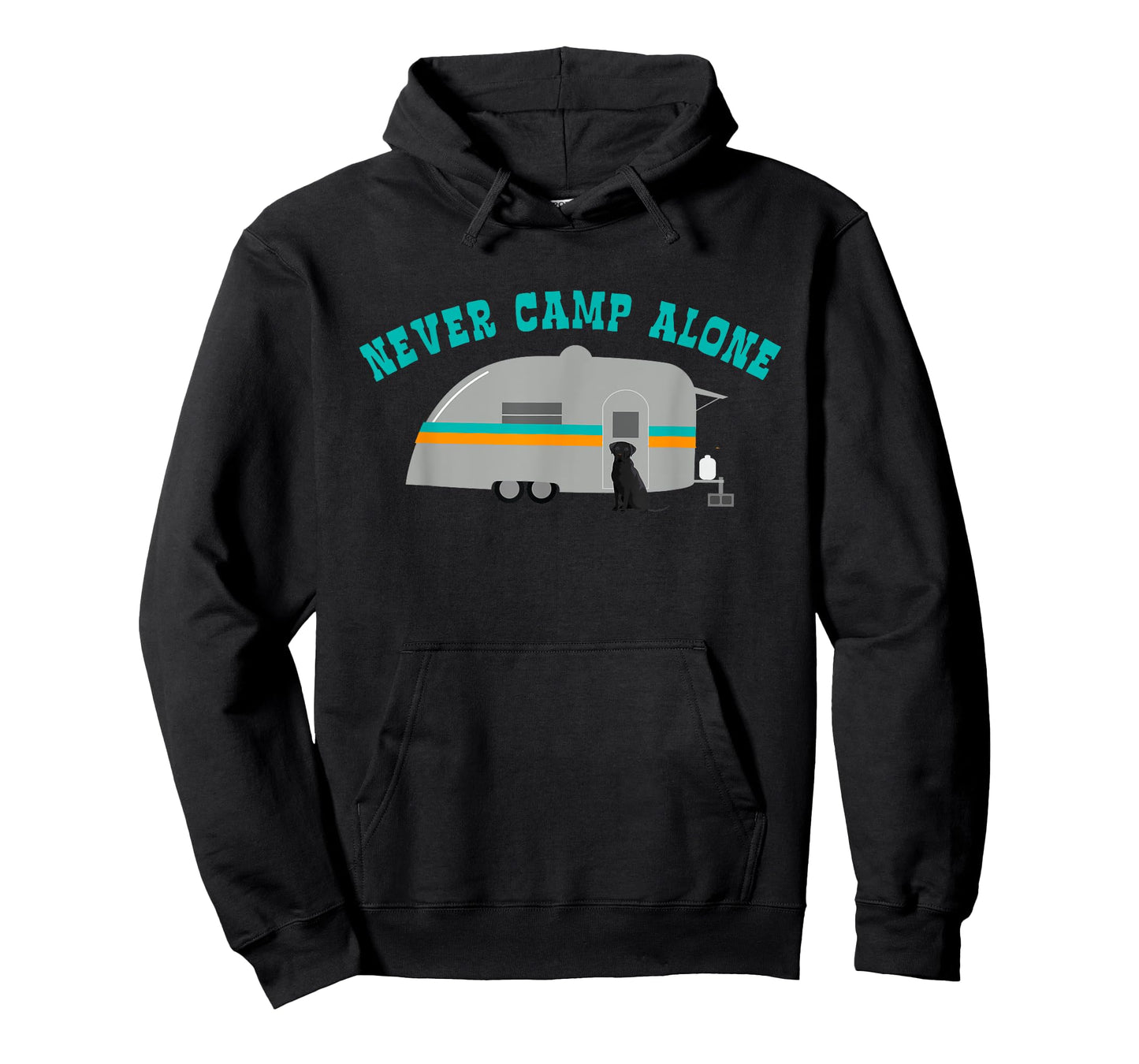 Black Labrador Retriever Gifts Lab Dog RV Trailer Camping T-Shirt