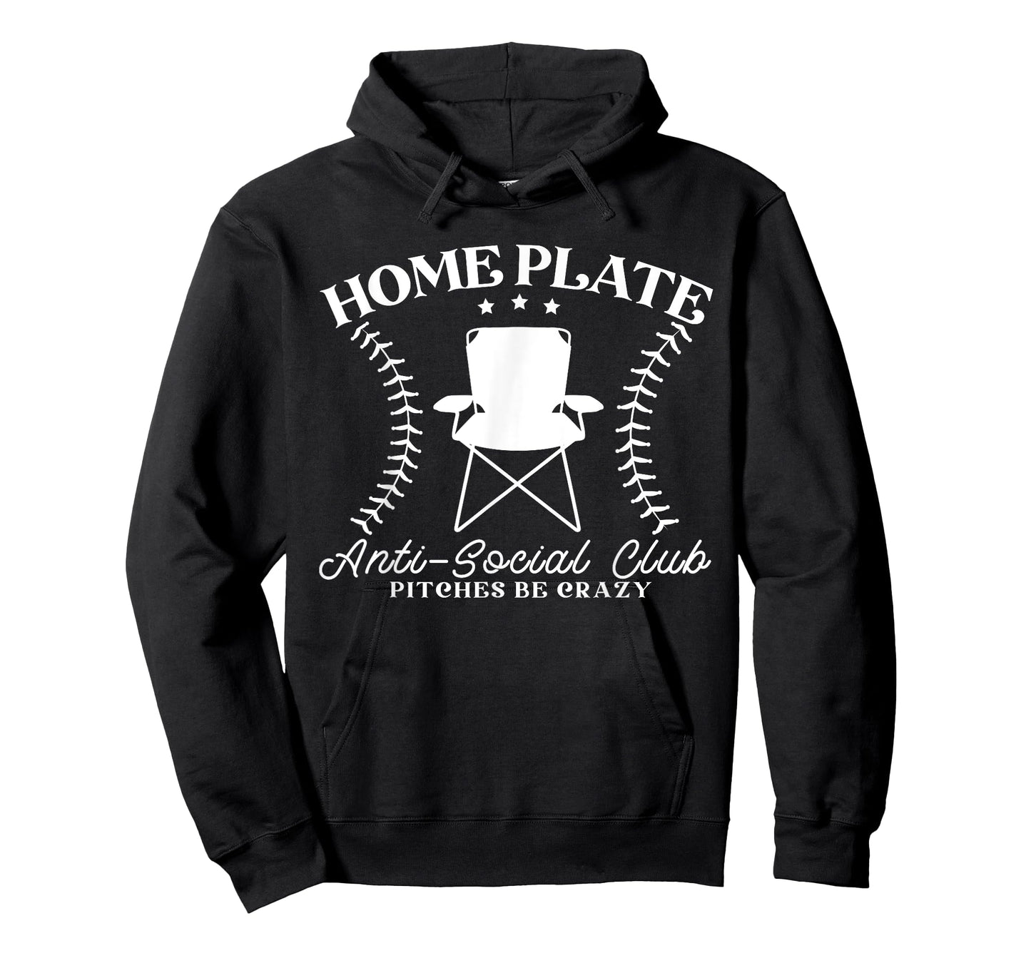 Home Plate Anti-Social Club Piches Be Crazy T-Shirt
