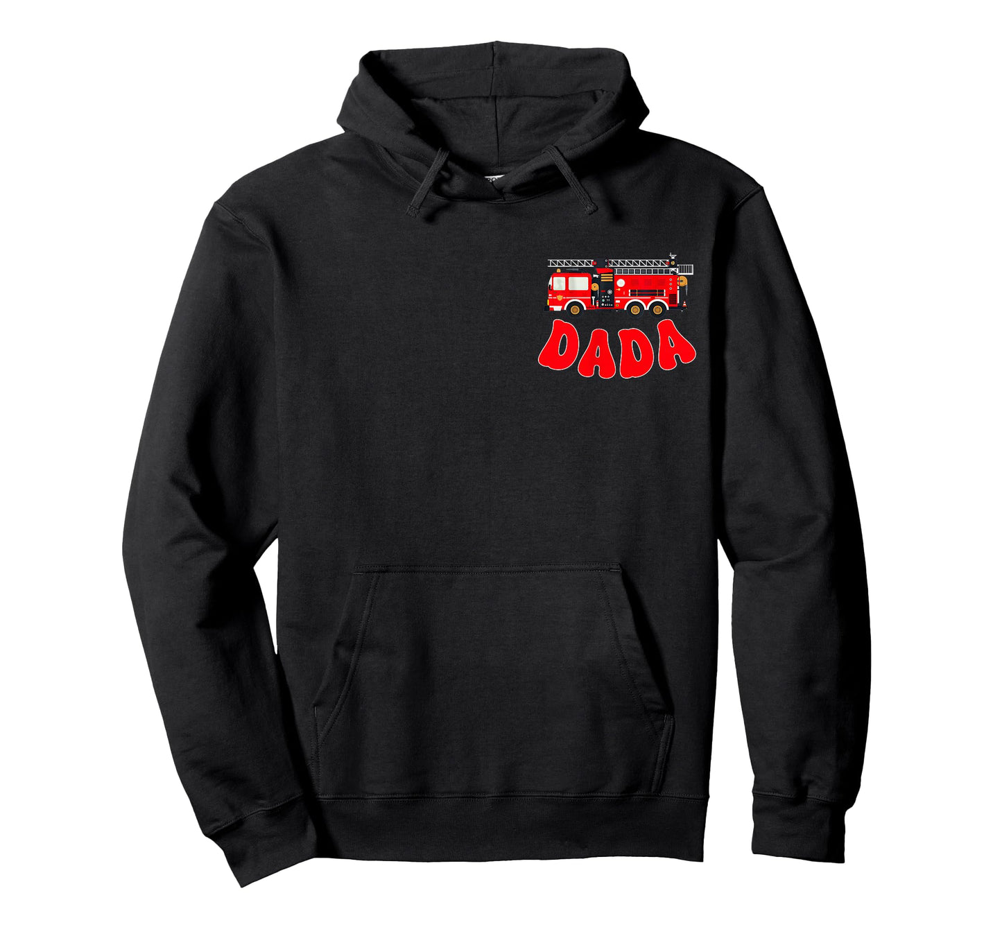 Dada Birthday Boy Fire Truck Firefighter First Birthday Dad T-Shirt