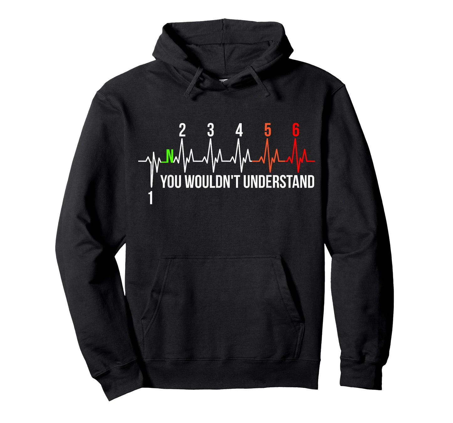 Motorcycle Pulse 6-Speed ECG You Wouldn't Understand Gear T-Shirt