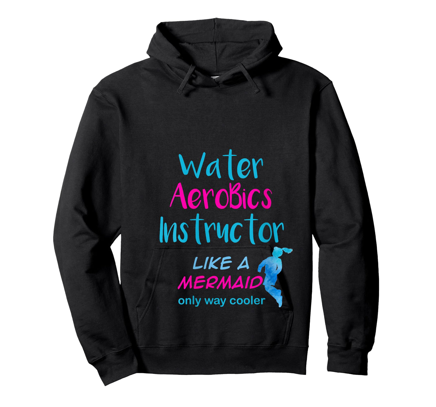 Aqua Water Aerobics Instructor Like A Mermaid V-Neck T-Shirt
