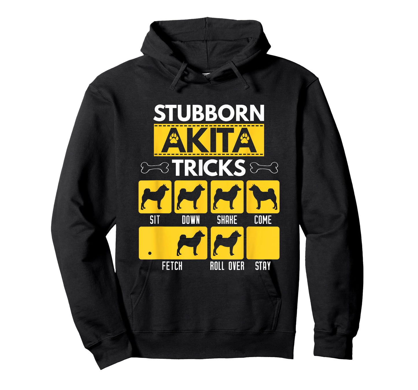 Stubborn Akita Tricks Funny Dog Lover Gift T-Shirt