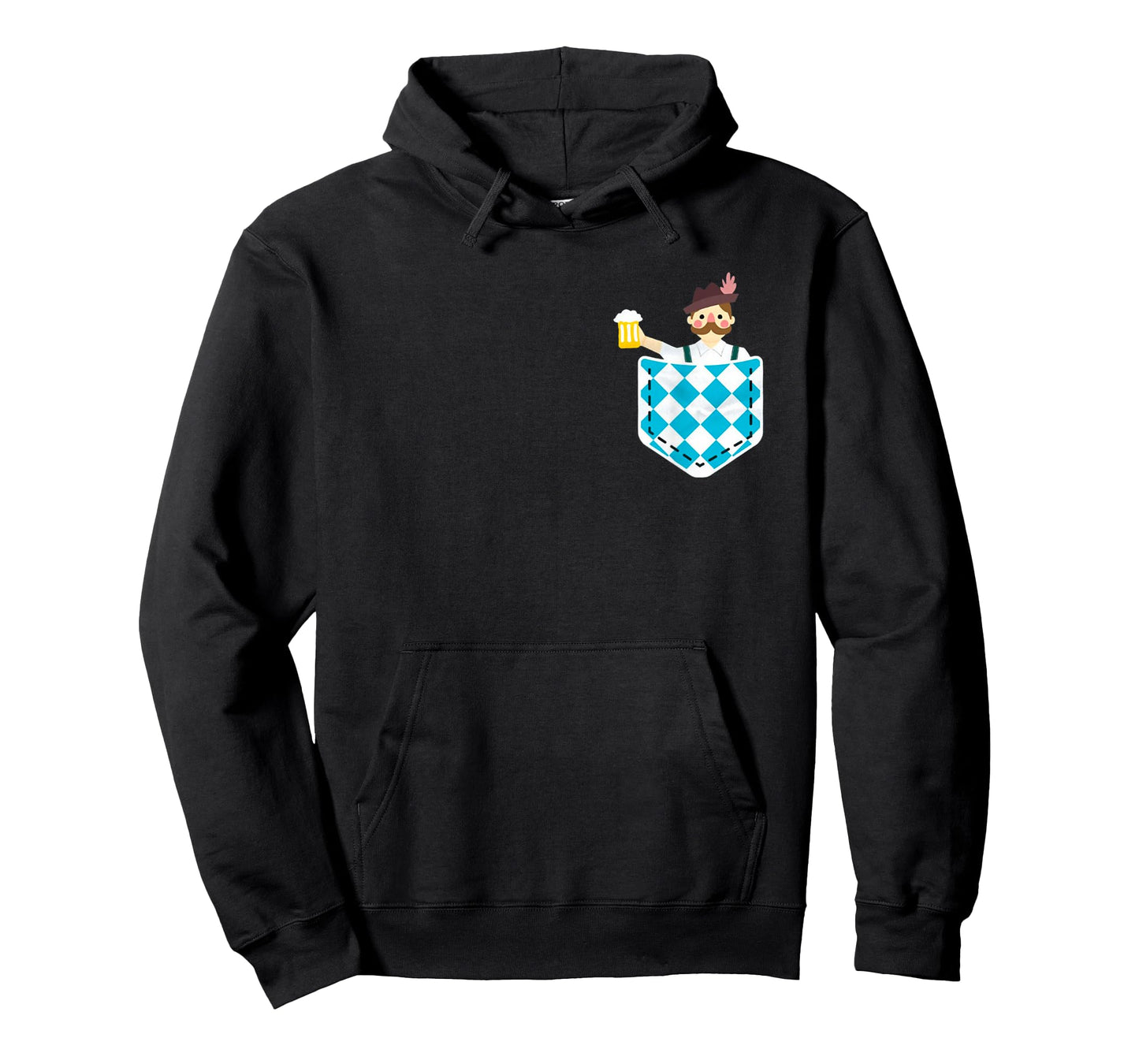Bier Oktoberfest Funny Chest Pocket Prost Oktoberfest T-Shirt
