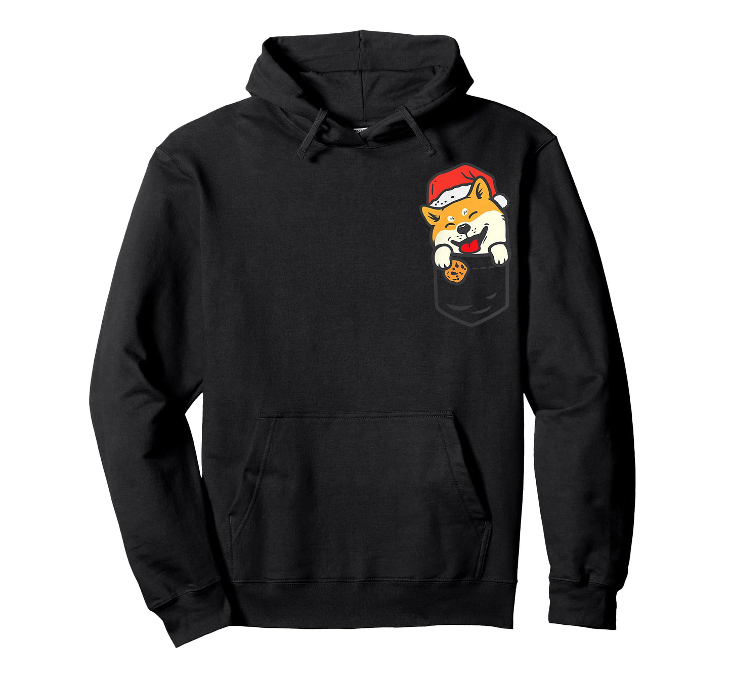 Pocket Shiba Inu Santa Cookie Cute Christmas Dog Owner PJ T-Shirt