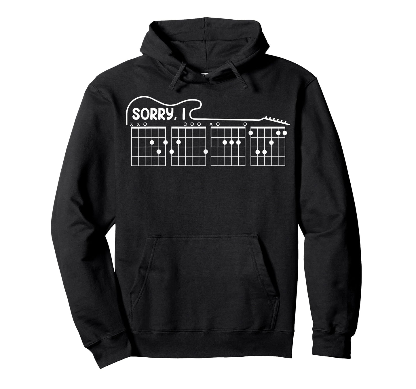 Sorry I DGAF Hidden Message Guitar Chords Music Note T-Shirt