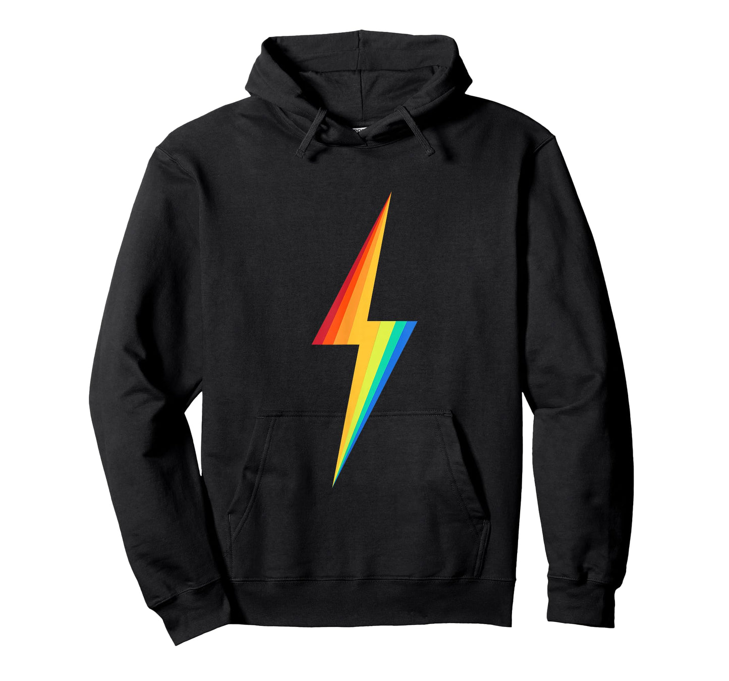 Colourful Rainbow Lightning Graphic T-Shirt