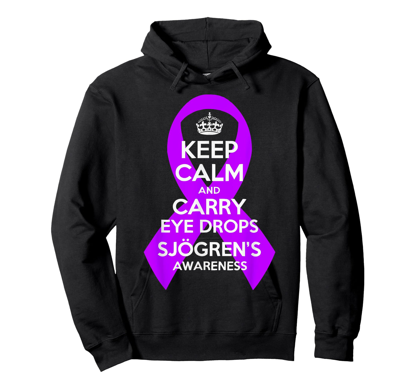 Sjogren’s Syndrome Awareness Chronic Disease Purple Ribbon T-Shirt