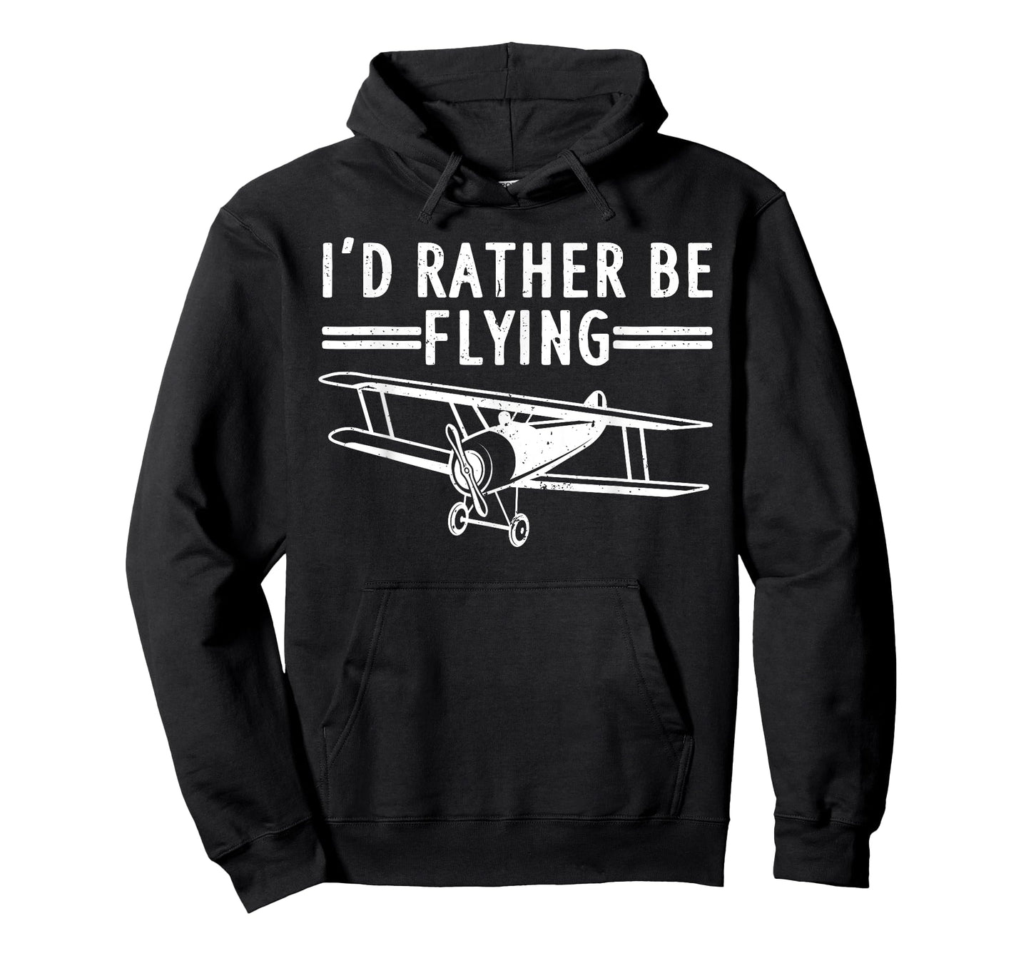 Cool Pilot Gift Airplane Plane Stuff & Accessories Unisex-Adults, Kids Black Short Sleeve Modern Novelty 'I'd Rather be Flying' T-Shirt