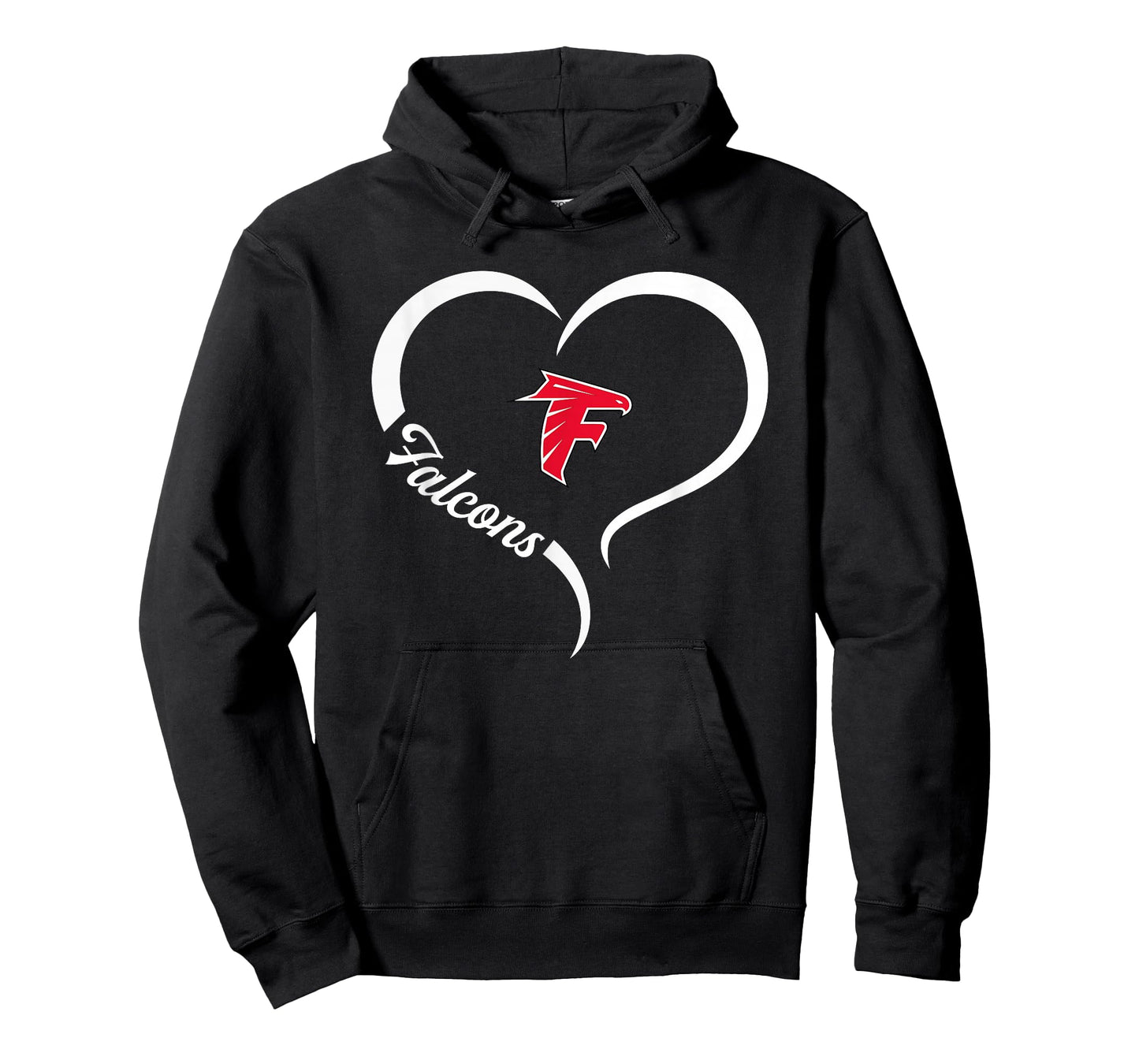 Field Falcons Logo Half Heart Slogan HS T-Shirt