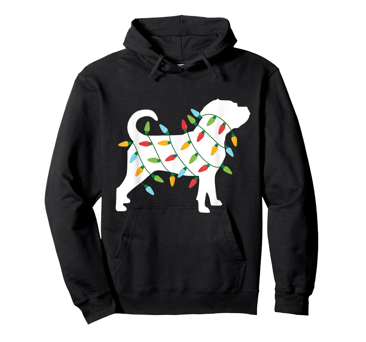 Christmas Lights Puggle T Shirt Cute Gifts for Dog Lovers T-Shirt for Men Women Kids