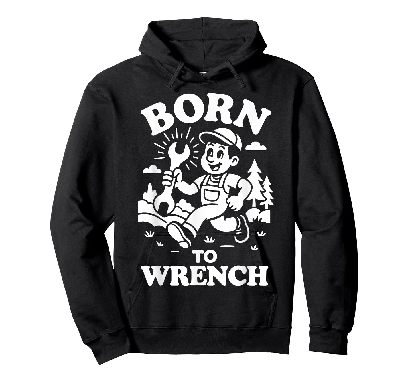 Born to Wrench Garage Mechanic Funny Saying T-Shirt