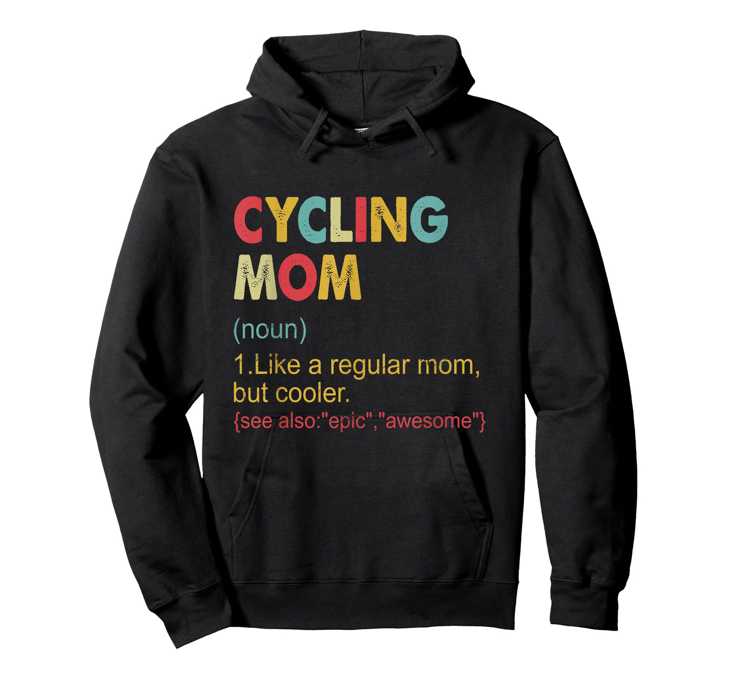 Funny Cycling mom Definition Vintage Cycling Mom for Women T-Shirt