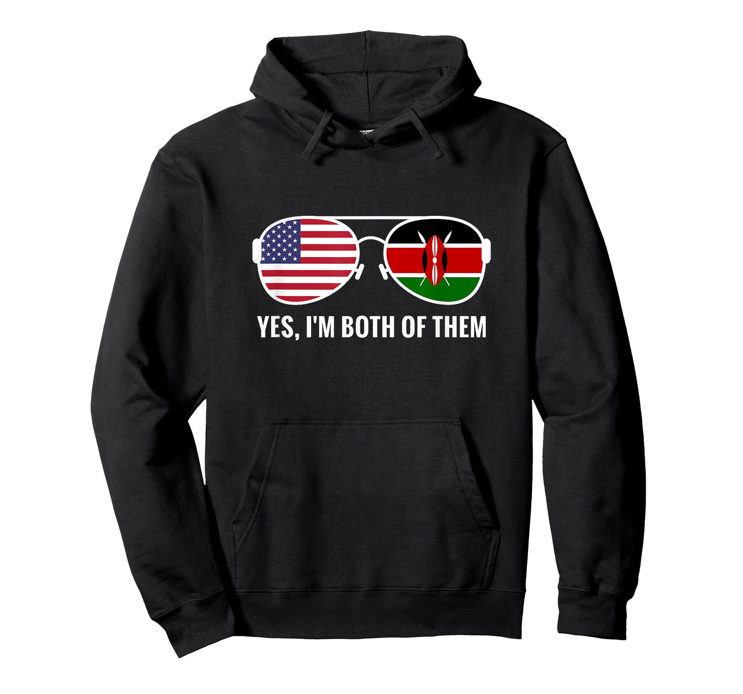 USA Kenya Flag Sunglasses Kenyan Americans T-Shirt