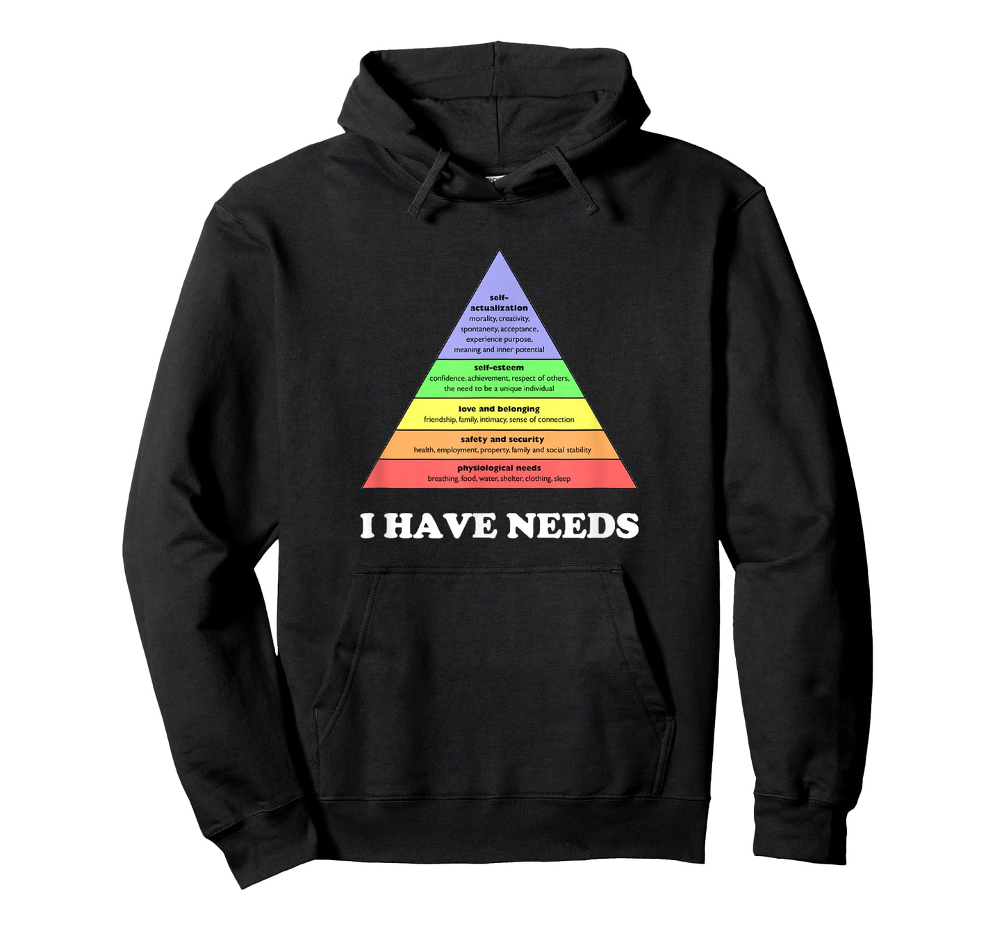 I have needs - Funny Maslow's hierarchy of needs Psychology T-Shirt