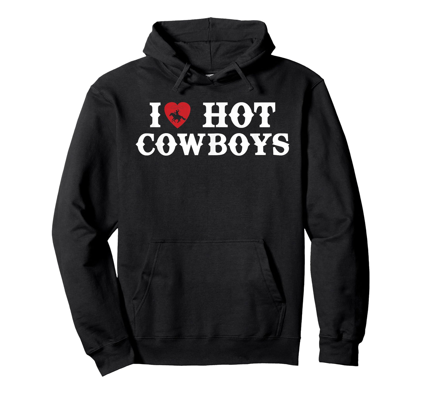 I Love Hot Cowboys Western Rodeo T-Shirt