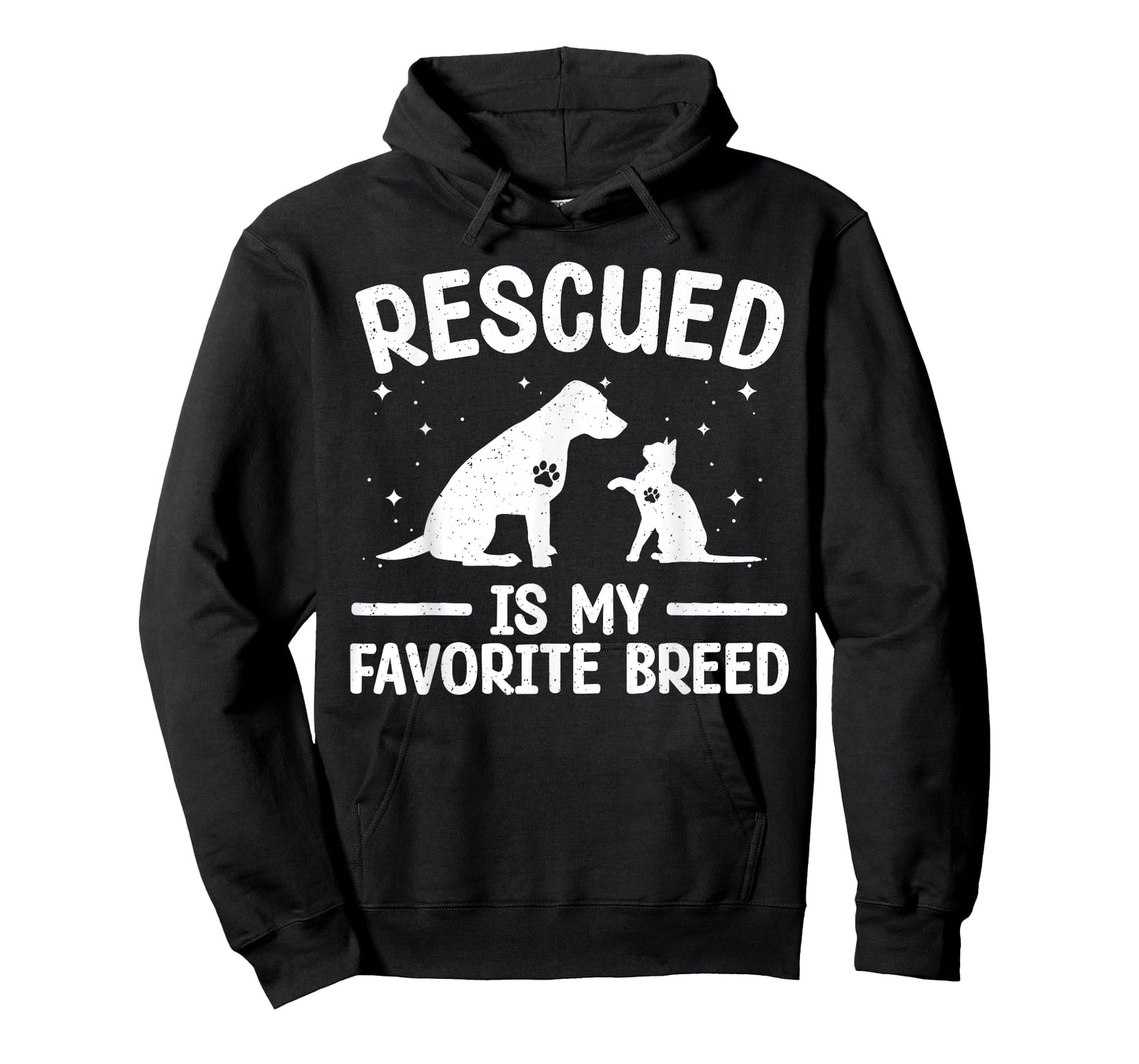 Animal Rescue Art For Men Women Dog Cat Pet Rescuer Lover T-Shirt