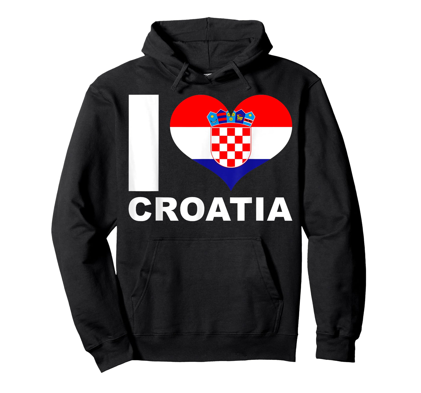 I Love Croatia - Heart Flag Croatia T-Shirt