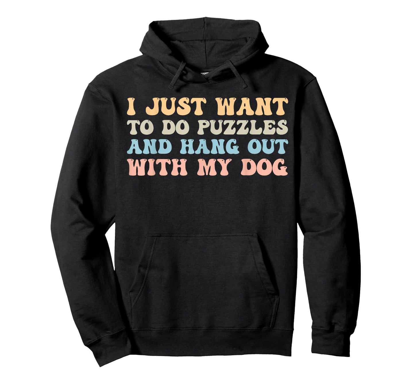 I Just Want to Do Puzzles and Hang Out with My Dog Lovers T-Shirt