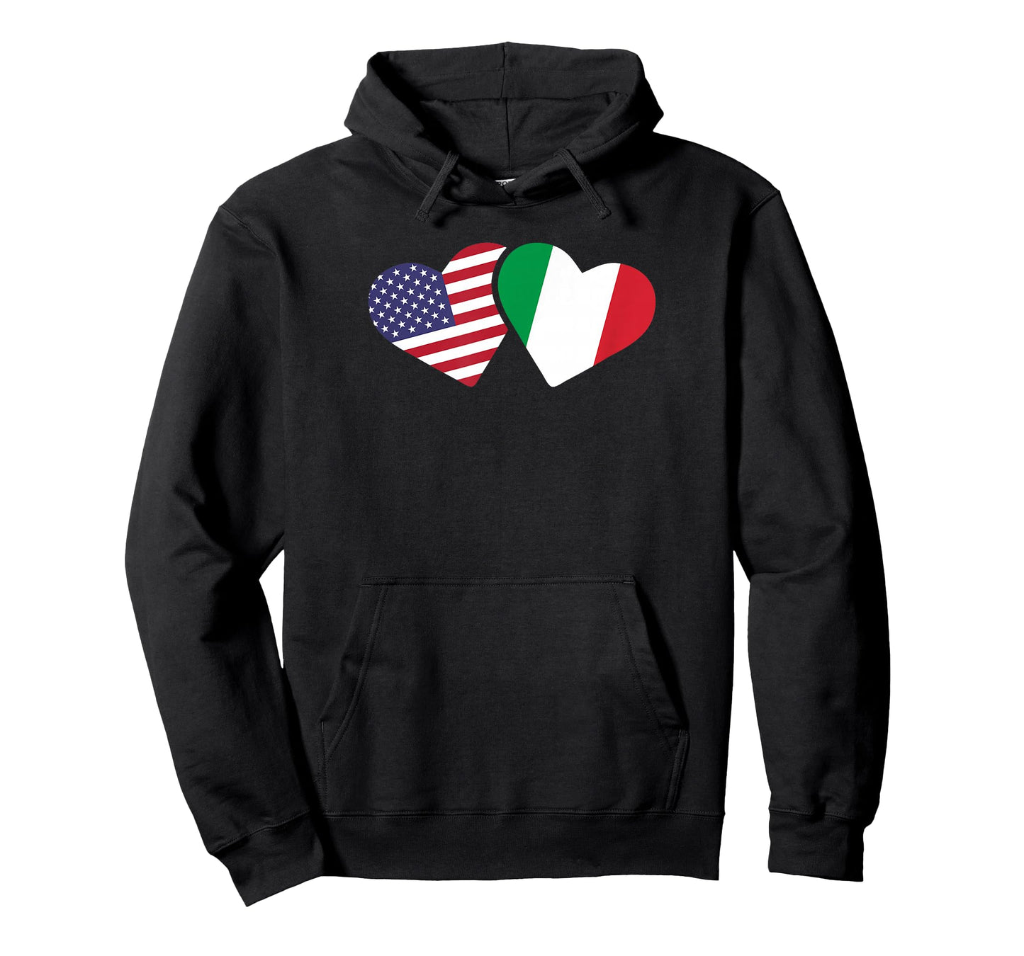 Italy USA Flag T Shirt Heart Italian American Love T-Shirt