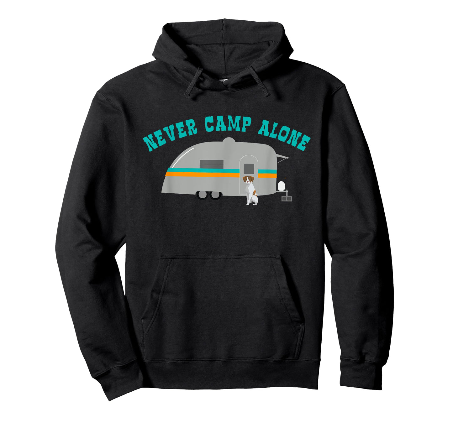 Brittany Spaniel Gifts Dog RV Funny Camping Travel Trailer T-Shirt