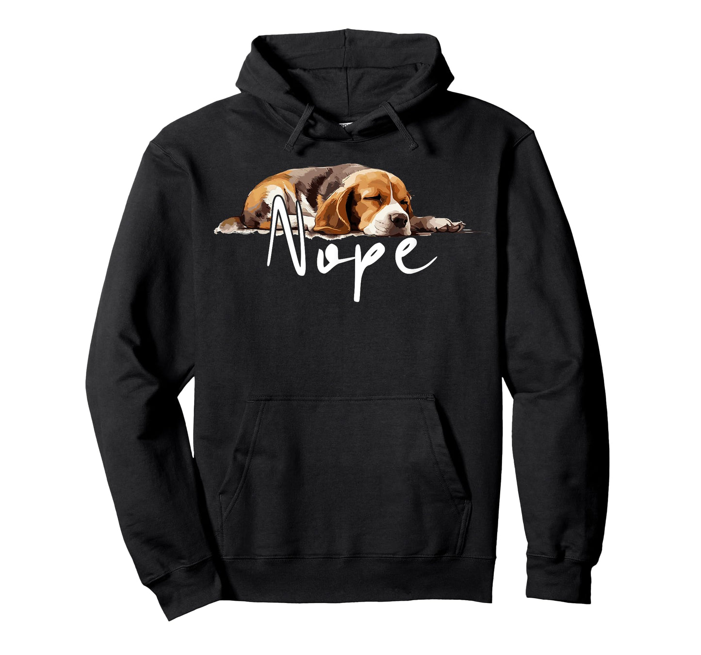 Nope Lazy Beagle Funny Dog Lover Cute Beagle Men Women Kids T-Shirt