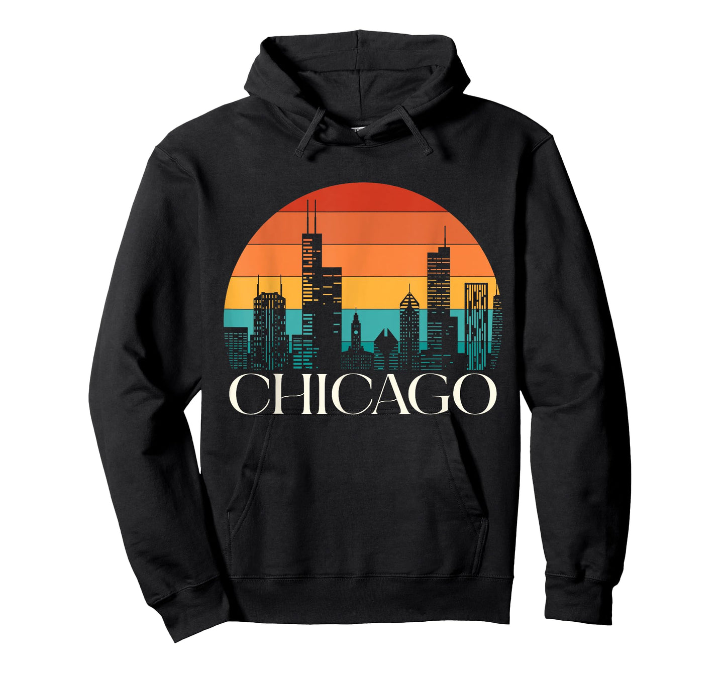 Chicago City Illinois Gift Skyline Vintage Jersey Flag Gift T-Shirt