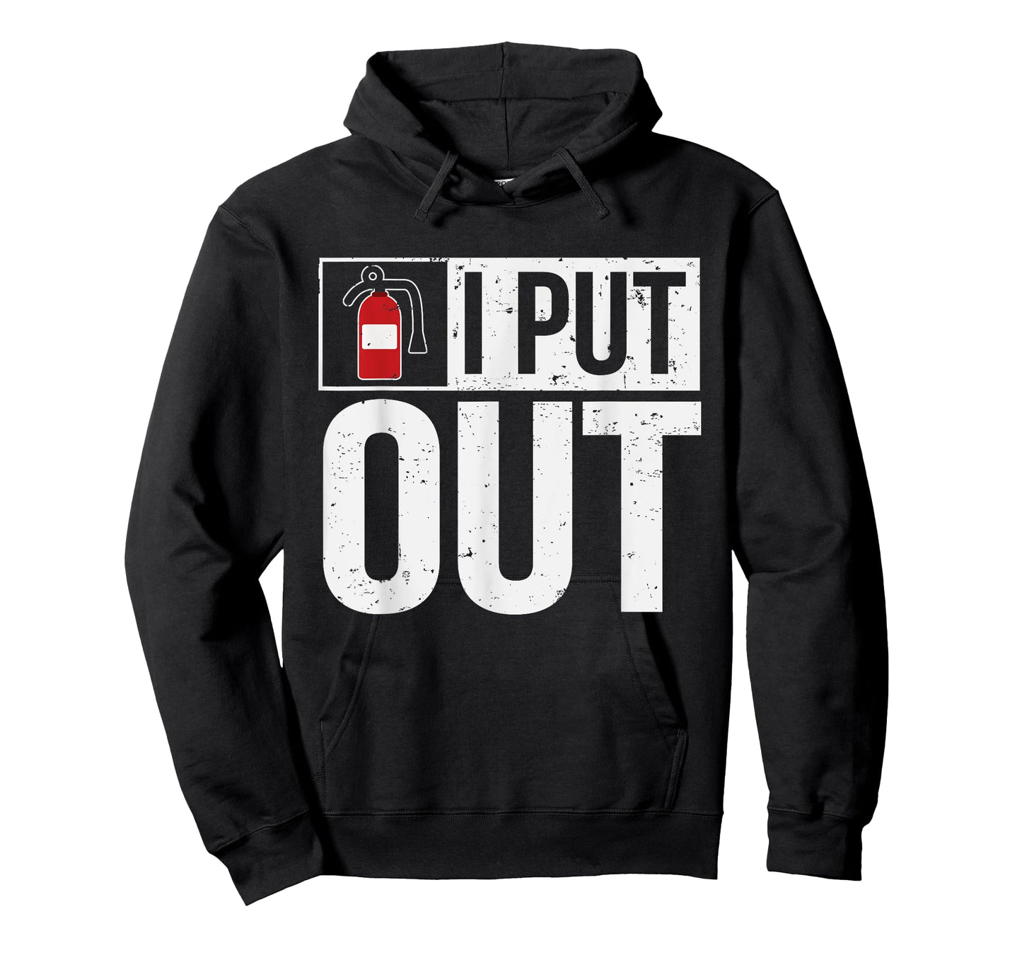 Firehouse Apparel AO Funny Fire Extinguisher I Put Out Firefighter T-Shirt