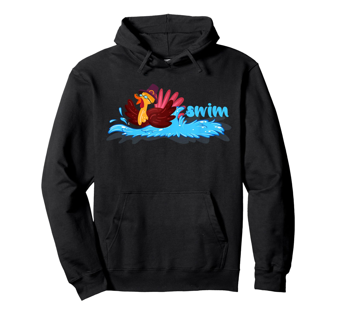 Turkey swim Costume Thanksgiving Running Turkey swimming T-Shirt