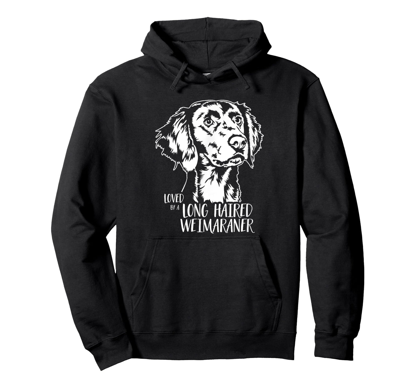 Loved by a Long Haired Weimaraner saying dog mom Weimaraner T-Shirt for Men Women