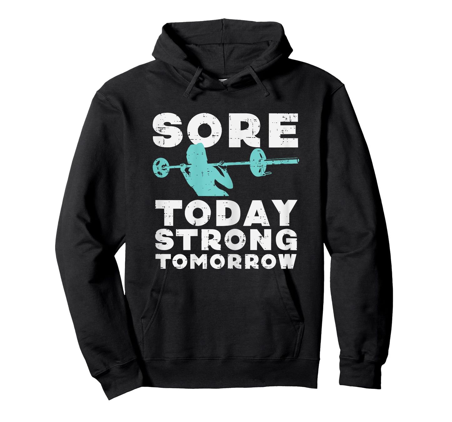 Gym Sore Today Strong Tomorrow Squat Workout Exercise Women T-Shirt