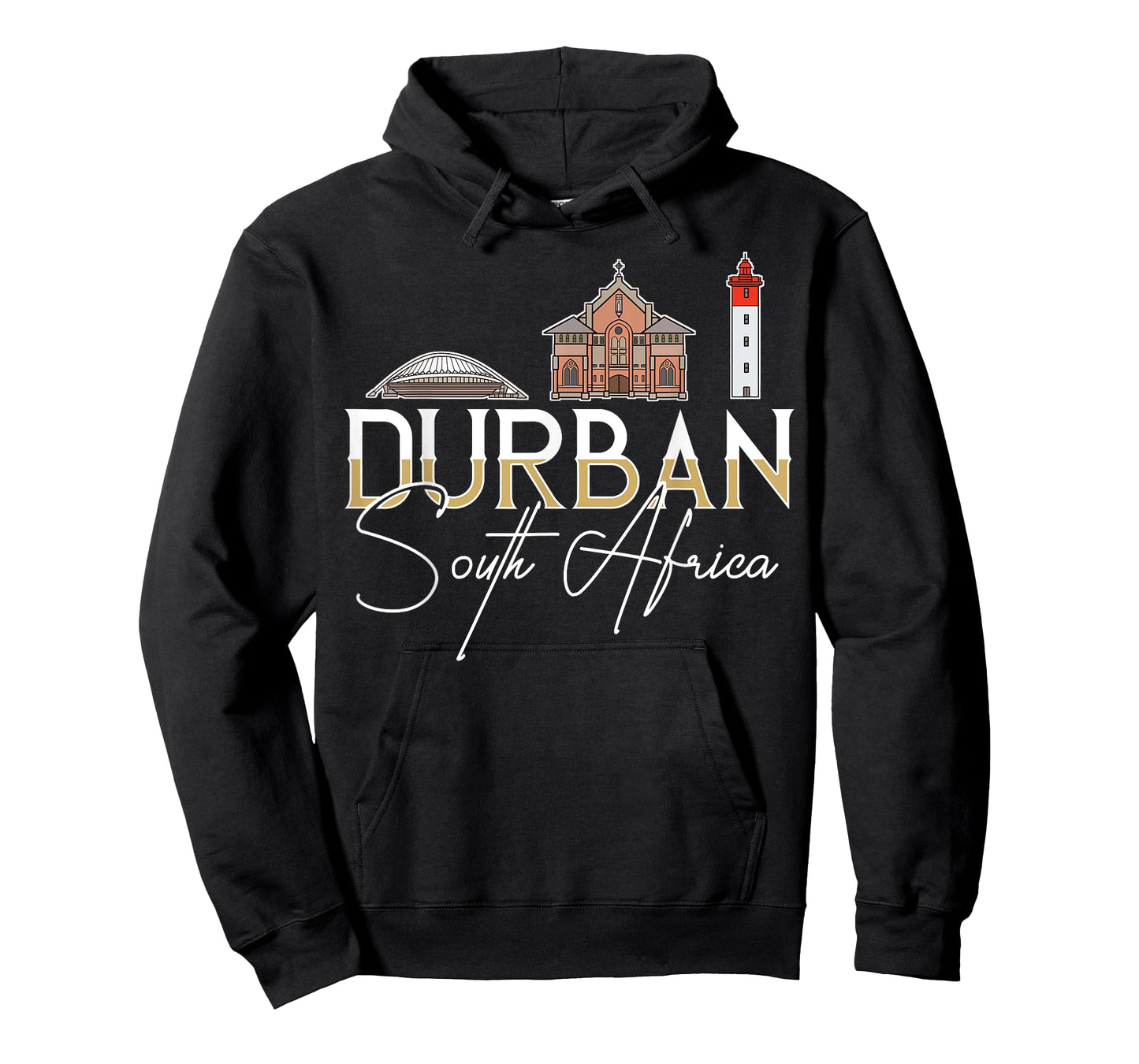 Durban South Africa City Skyline Map Travel T-Shirt