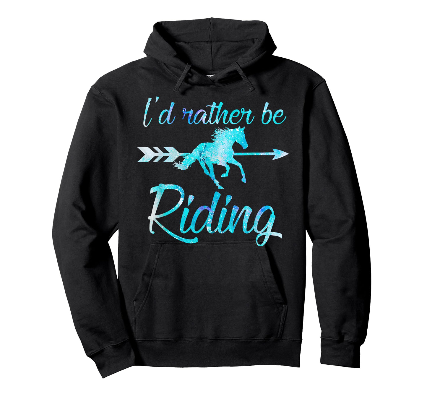 I'd Rather Be Riding Horses Funny Equestrian Rider Graphic T-Shirt