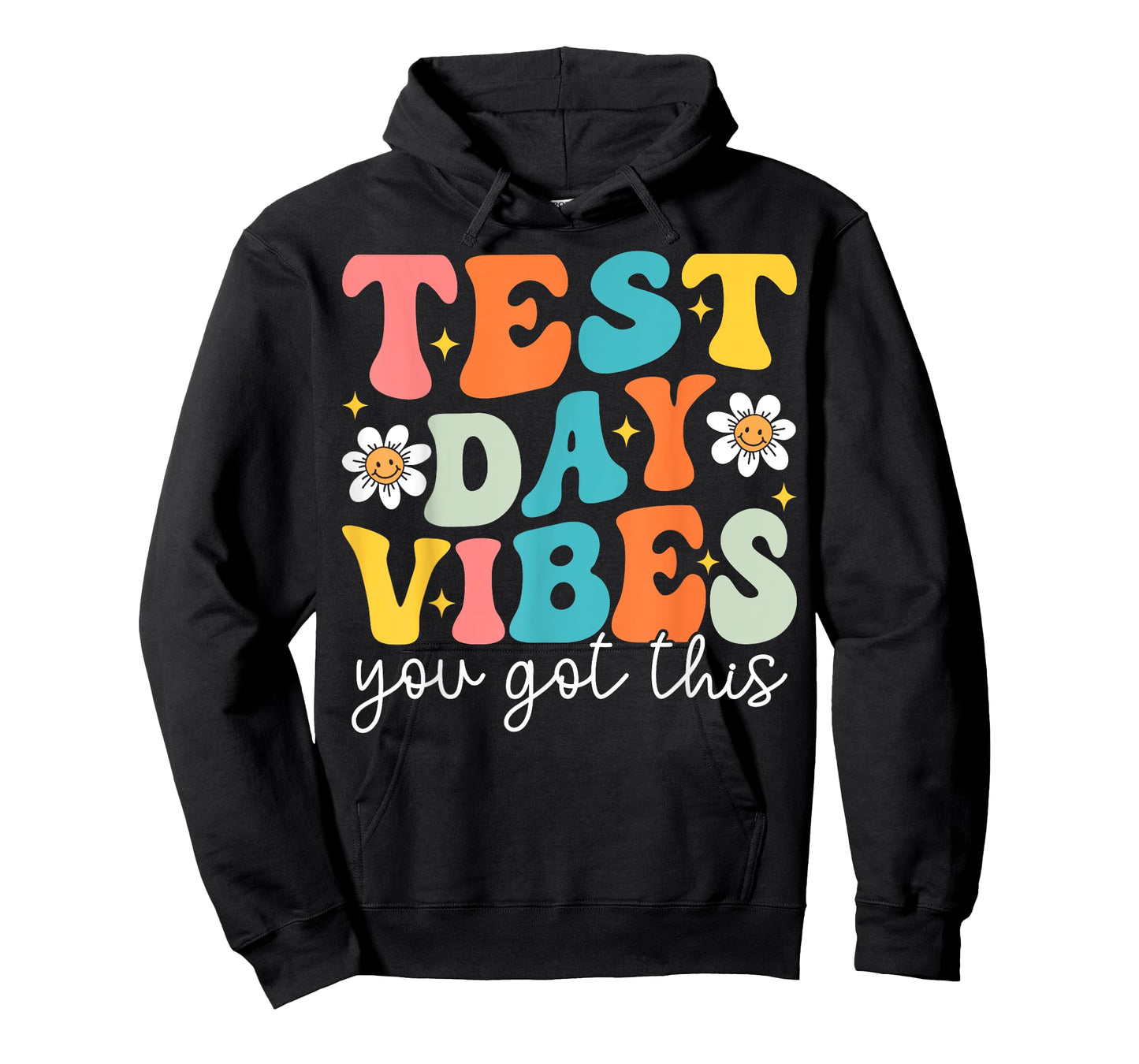 Test Day Vibes Retro Groovy Testing Day Teacher Student T-Shirt