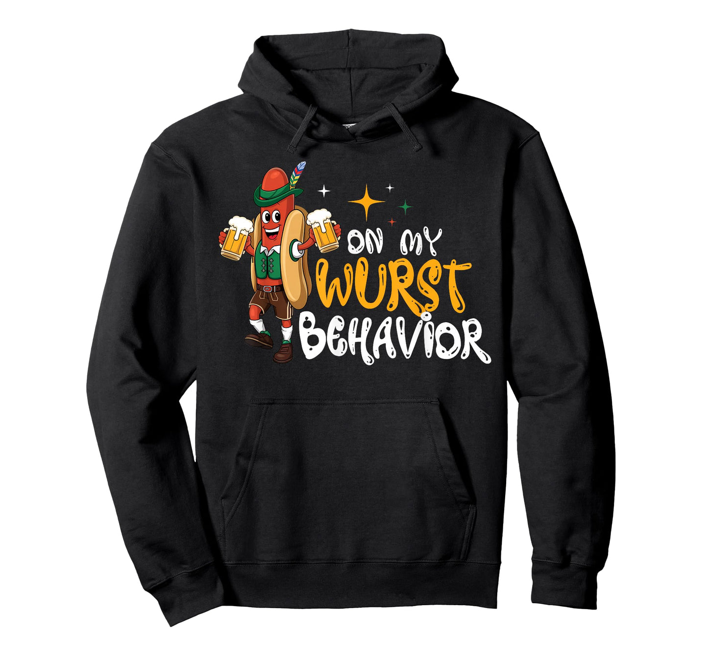 Funny German Oktoberfest On My Wurst Behavior T-Shirt